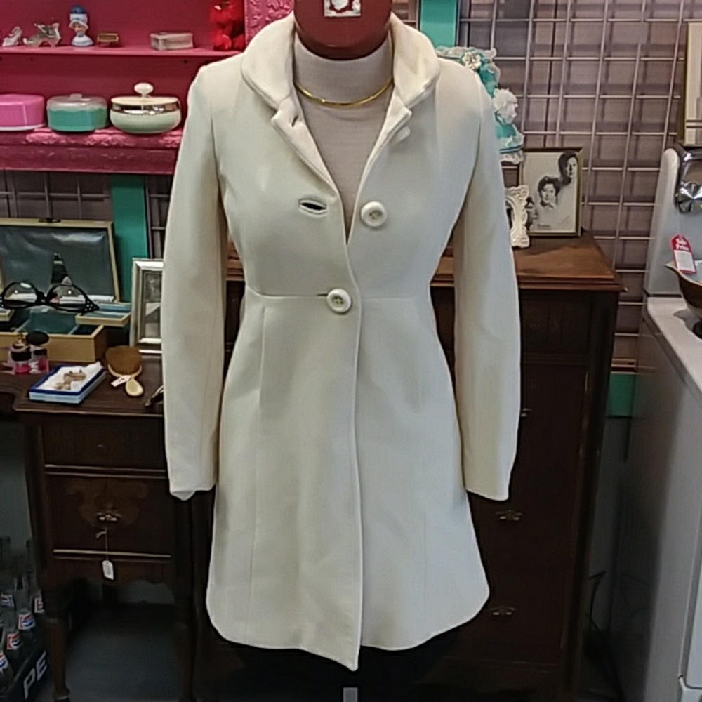 VTG 50's Small Classy Cream Coat